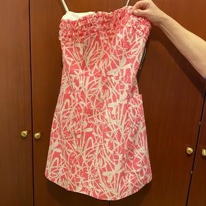 NWT Lilly Pulitzer strapless ferra pink sundress